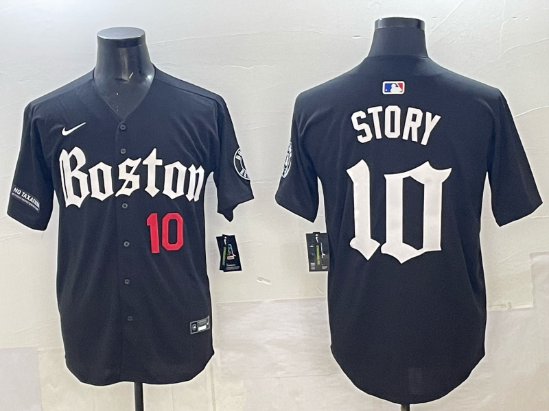 Men Boston Red Sox #10 Story black 2025 Nike MLB Jersey 002->boston red sox->MLB Jersey